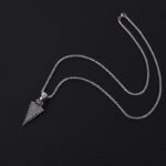 Triangle Arrow Spearhead Pendant Necklace Minimalist Snake Chain Fashion Jewelry Wholesale