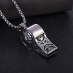 Fashion Retro Whistle Pendant Titanium Steel Necklace Men's Sweater Chain Accessories Wholesale In Stock