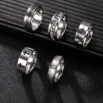 Trendy Titanium Steel Jewelry Set Fashion Men's Rings Cross Stainless Steel Ring Collection Wholesale