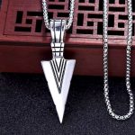 Geometric Triangle Pendant Necklace for Men - Minimalist Titanium Steel Clavicle Chain