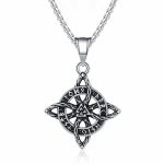 Retro Nordic Celtic Knot Eternity Necklace - Premium Titanium Steel Viking Pendant for Men