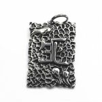 Vintage Life and Death Pendant Necklace - Titanium Steel Men's Personalized Long Chain