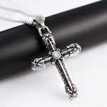 Vintage Cross Pendant Necklace for Men - Rock Punk Gothic Style Titanium Steel Hip Hop Jewelry