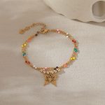 Creative 2025 Enamel Rice Bead Stainless Steel Bracelet - Colorful Anti-tarnish Jewelry