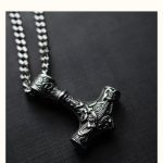 Cobra Snake Pendant Necklace for Men - Punk Titanium Steel Zodiac Animal Dog Tag