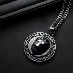 Streetwear Hip Hop Dog Tag Pendant Necklace - Long Titanium Steel Unisex Jewelry
