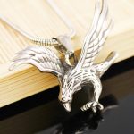 Vintage Flying Eagle Pendant Necklace - Titanium Steel Men's Trendy Bird Jewelry