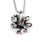 Vintage Octopus Pendant Necklace - Punk Style Titanium Steel Men's Trendy Jewelry