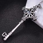 Vintage Key Pendant Necklace - Minimalist Titanium Steel Couple Jewelry