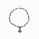 Premium Heart Pendant Clavicle Chain - Handmade Glass Beaded Necklace