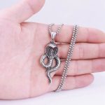 Cobra Snake Pendant Necklace for Men - Korean Style Hip Hop Titanium Steel Jewelry