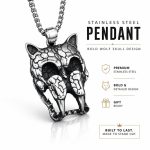 Personalized Sabertooth Tiger Shape Statement Pendant - Domineering Men's Rock Punk Choker Necklace