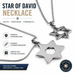 Hexagram Star of David Men's Necklace - Western Hip Hop Domineering Stainless Steel Pendant Jewelry