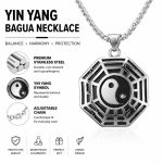Creative Taoism Tai Chi Yin Yang Pendant Necklace - Chinese Style Vintage Stainless Steel Religious Jewelry