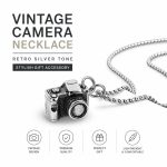 Original Niche Hip Hop Men's Necklace - Vintage Camera Pendant Stainless Steel Clavicle Chain for Women