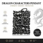 Retro Domineering Life and Death Statement Pendant - Chinese Text Amulet Stainless Steel Sweater Chain