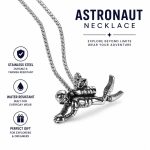 Western Trendy Personalized Diver Pendant Necklace - Hip Hop Long Chain Scuba Diving Mascot Jewelry