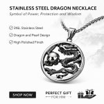 Western Cross-Border Chinese Style Dragon Pendant - Stainless Steel Zodiac Creative Minimalist Birthday Gift