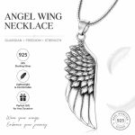 Romantic Party Angel Wing Pendant Necklace - Stainless Steel Single Wing Trendy Choker Male Accessory