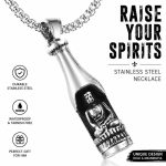 Stainless Steel Beer Bottle Opener Pendant Necklace - Retro Buddha Head Domineering Functional Accessory