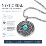 High-End Evil Eye Pendant Necklace - God's Eye Stainless Steel Non-Fading Men's Sweater Chain Jewelry